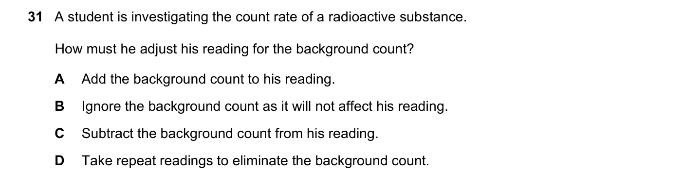 Question 31, March 2024, 0625 Paper 22