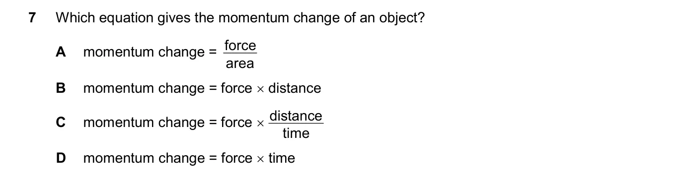 Question 7, November 2024, 0625 Paper 21