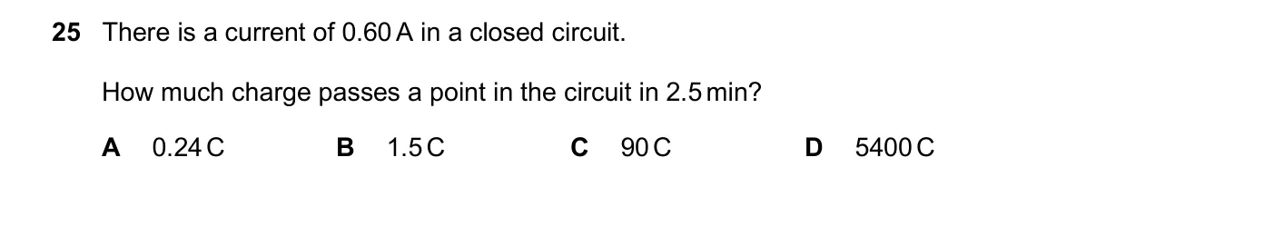 Question 25, November 2024, 0625 Paper 21