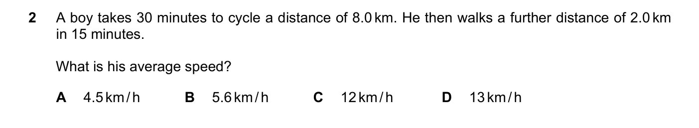 Question 2, November 2024, 0625 Paper 22