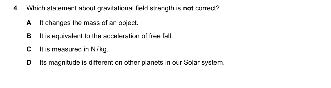 Question 4, November 2024, 0625 Paper 22