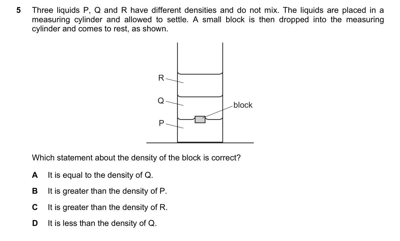 Question 5, November 2024, 0625 Paper 22