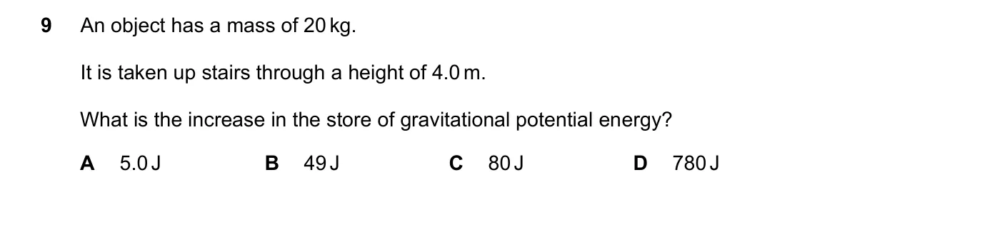 Question 9, November 2024, 0625 Paper 22
