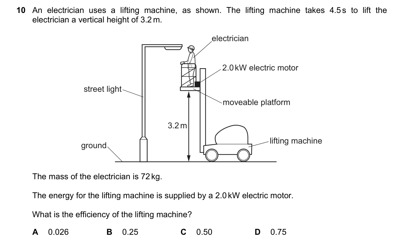 Question 10, November 2024, 0625 Paper 22