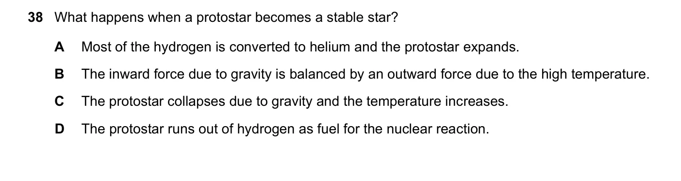 Question 38, November 2024, 0625 Paper 22