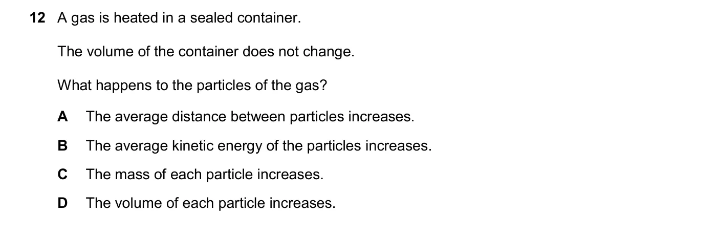 Question 12, November 2024, 0625 Paper 23