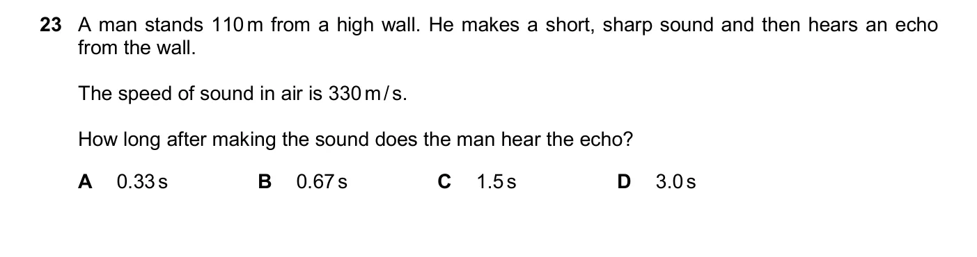 Question 23, November 2024, 0625 Paper 23