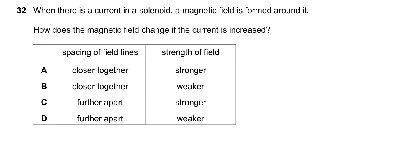 Question 32, November 2024, 0625 Paper 23