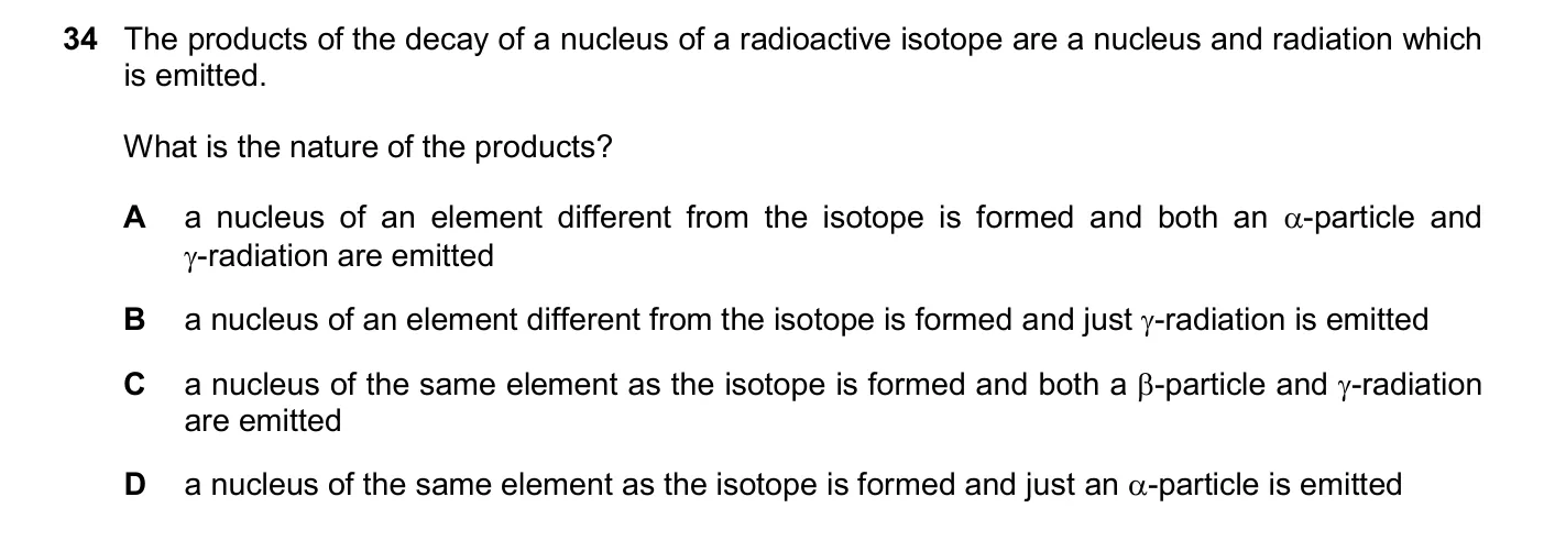 Question 34, November 2024, 0625 Paper 23