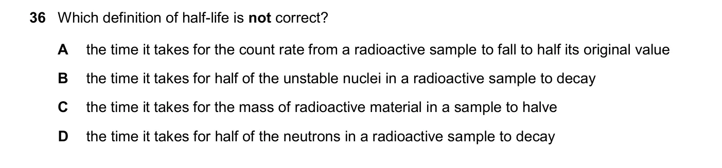 Question 36, November 2024, 0625 Paper 23