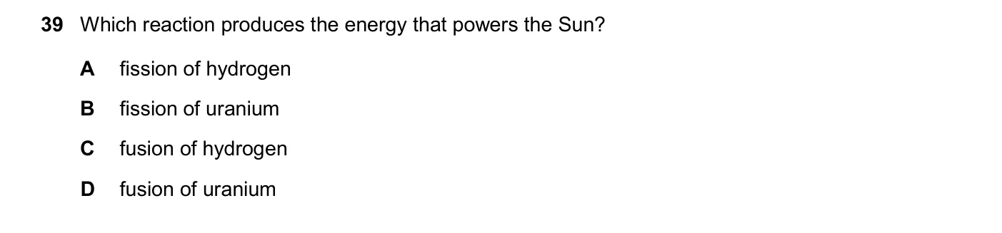 Question 39, November 2024, 0625 Paper 23