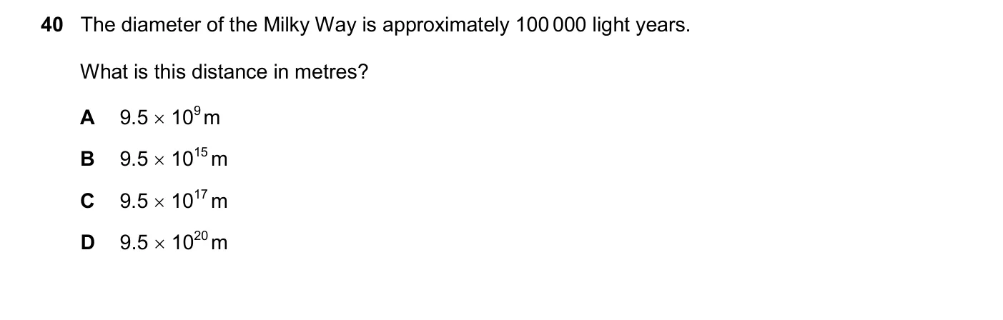 Question 40, November 2024, 0625 Paper 23