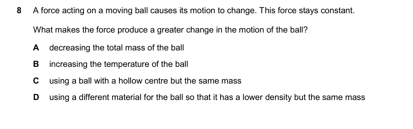Question 8, June 2025, 0625 Paper 21