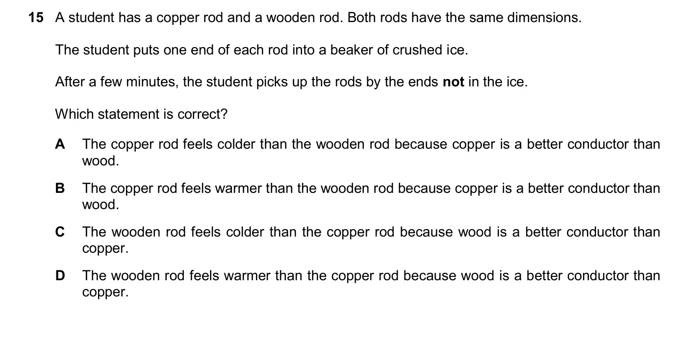 Question 15, June 2025, 0625 Paper 21