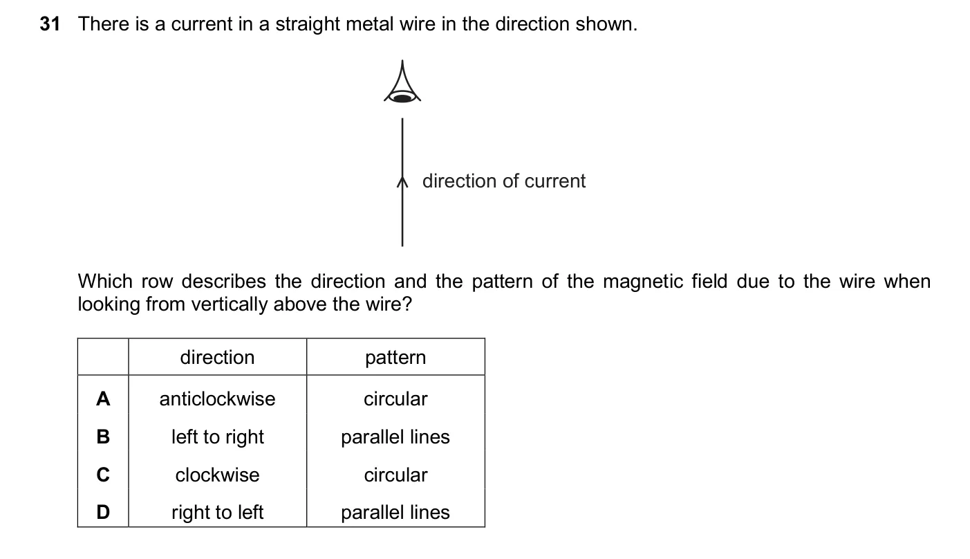 Question 31, June 2025, 0625 Paper 21