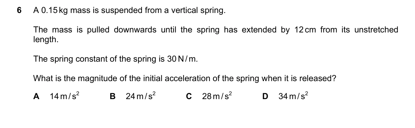Question 6, June 2025, 0625 Paper 22
