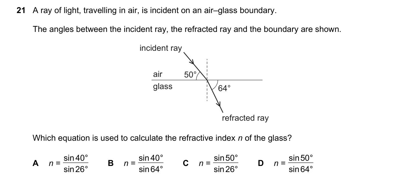 Question 21, June 2025, 0625 Paper 22