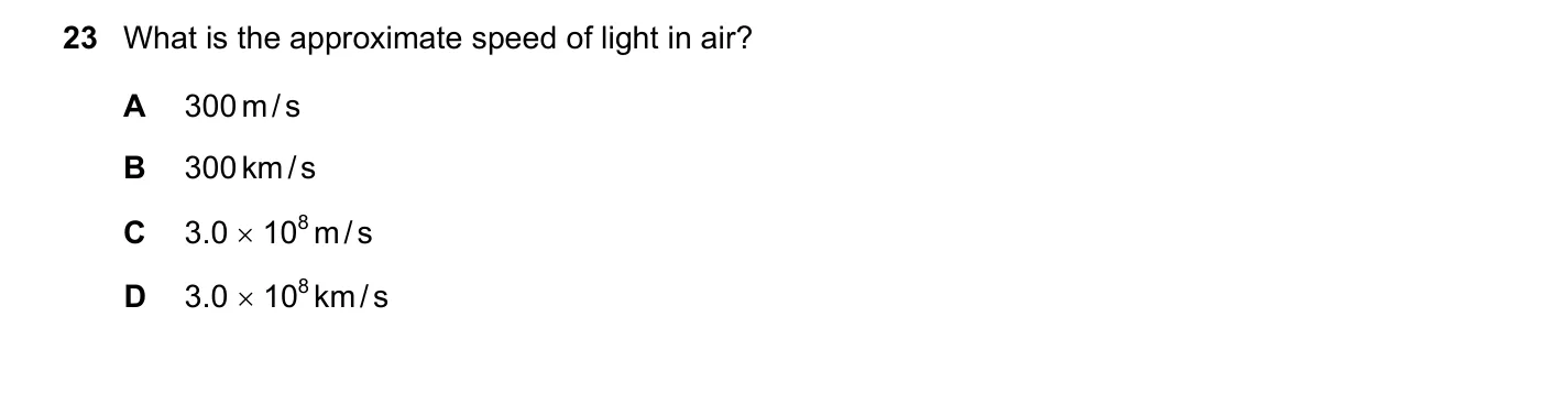 Question 23, June 2025, 0625 Paper 22