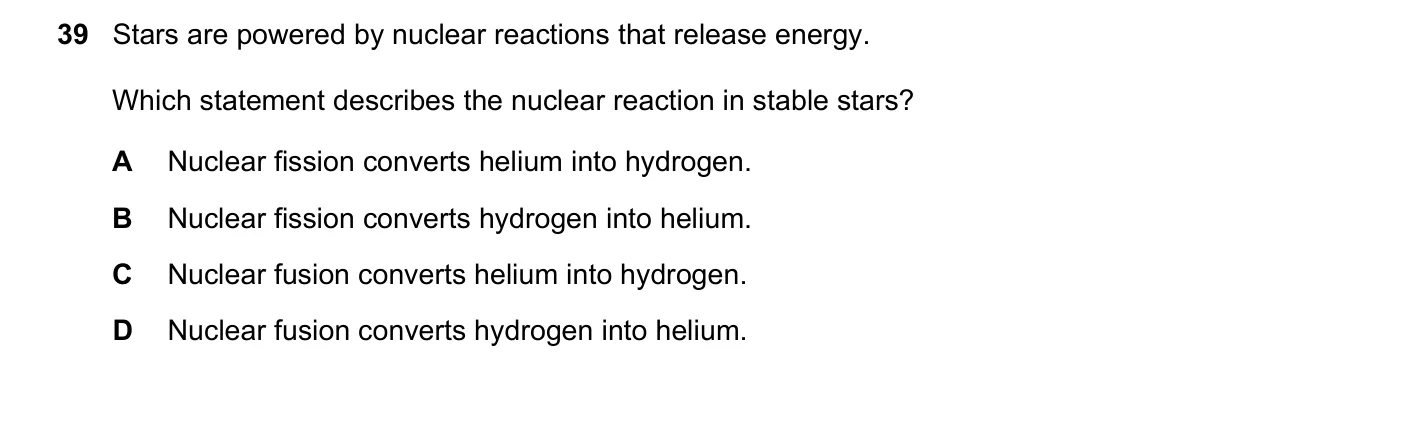 Question 39, June 2025, 0625 Paper 22