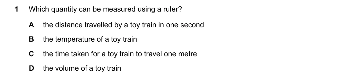 Question 1, June 2025, 0625 Paper 23