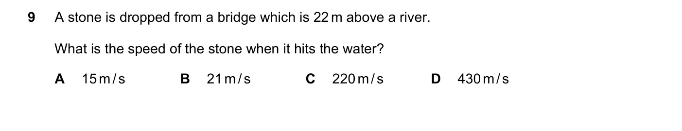 Question 9, June 2025, 0625 Paper 23