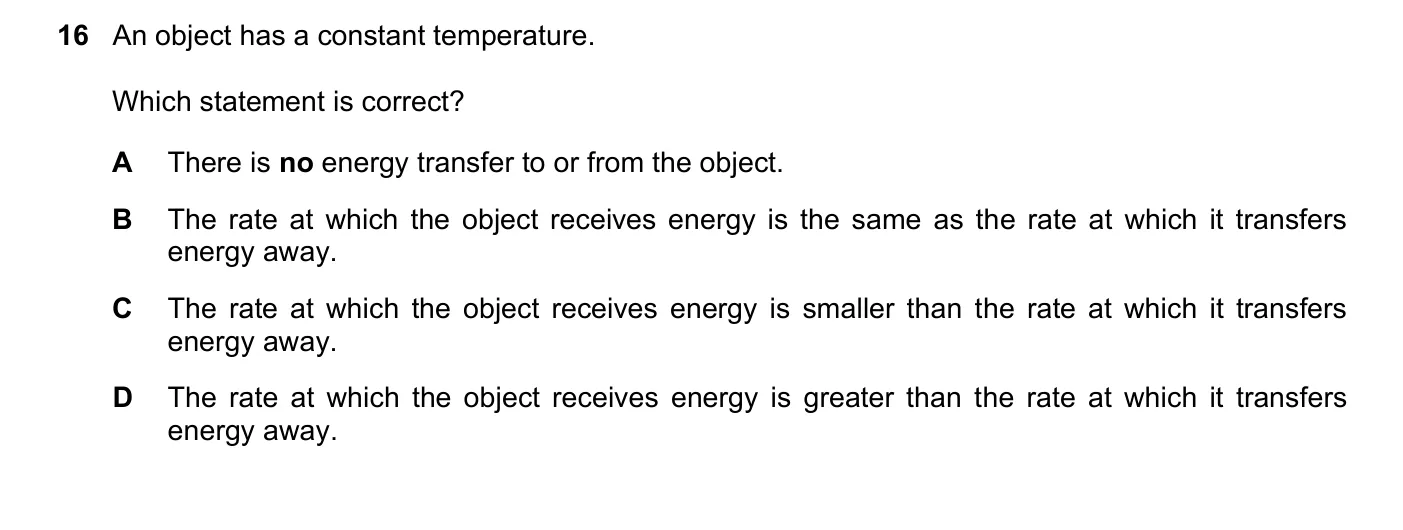Question 16, June 2025, 0625 Paper 23