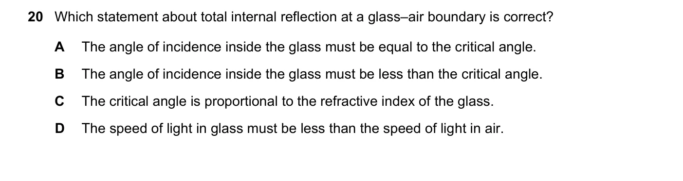 Question 20, June 2025, 0625 Paper 23