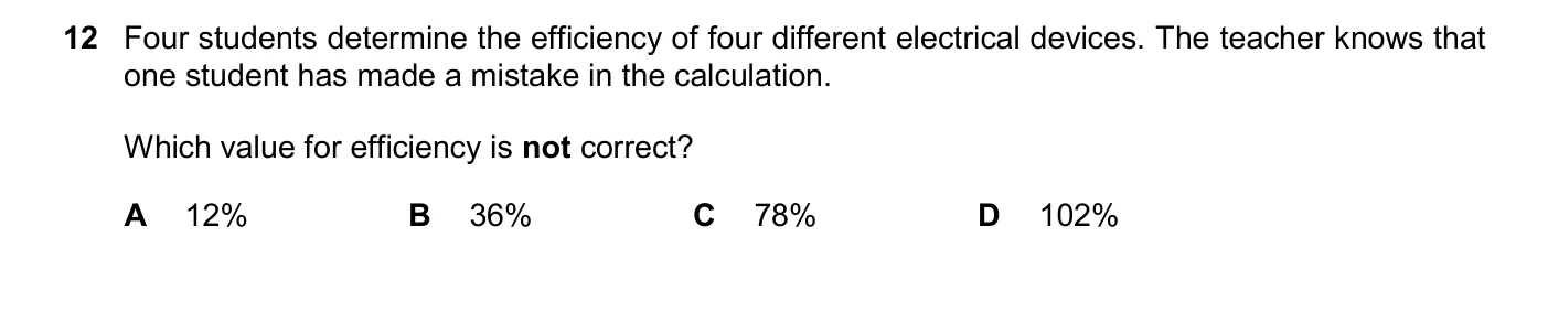 Question 12, March 2025, 0625 Paper 22