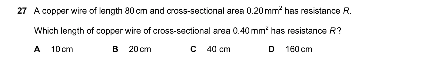 Question 27, March 2025, 0625 Paper 22