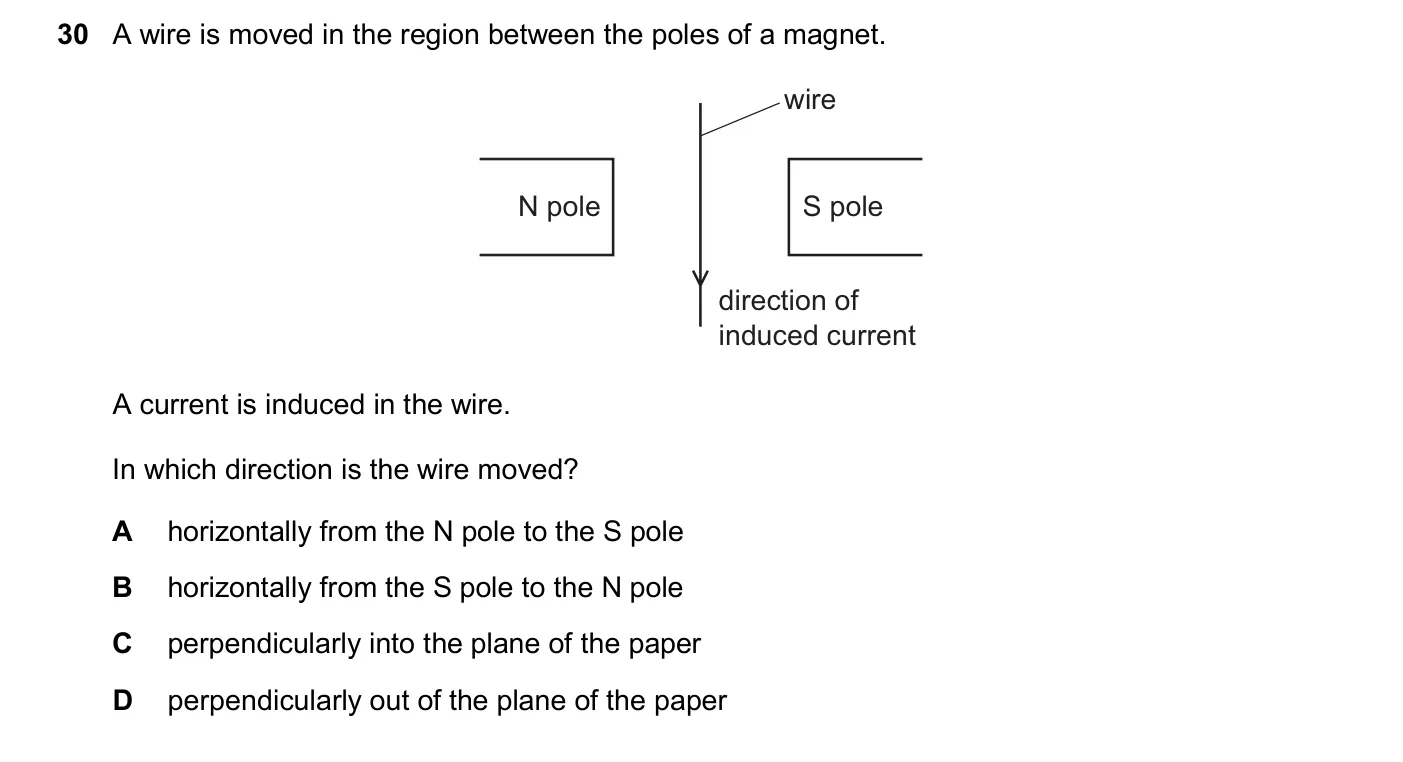 Question 30, March 2025, 0625 Paper 22