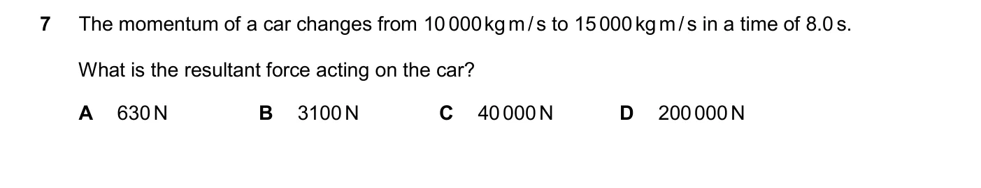 Question 7, November 2025, 0625 Paper 21