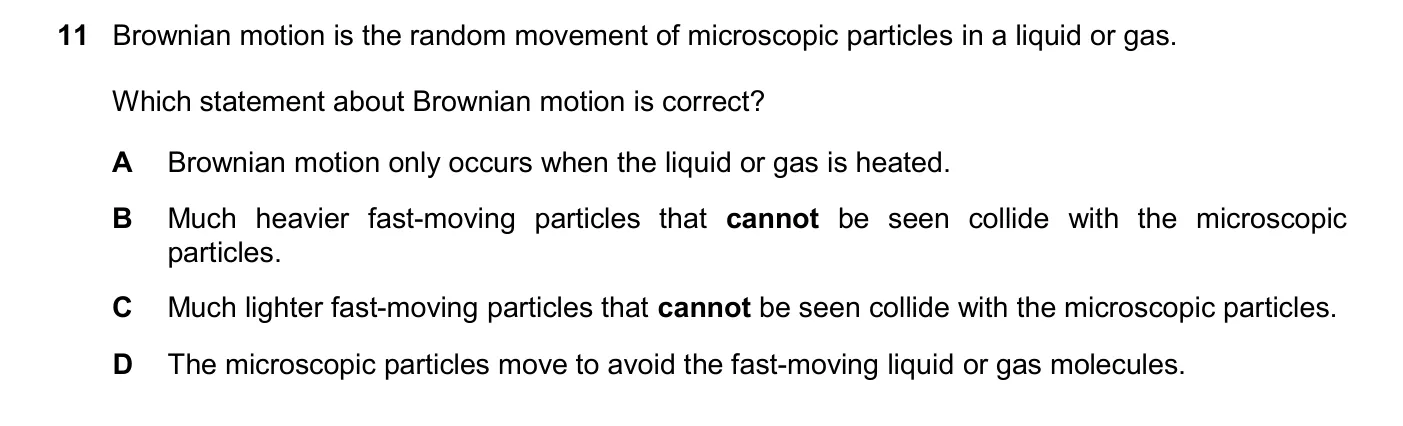 Question 11, November 2025, 0625 Paper 21