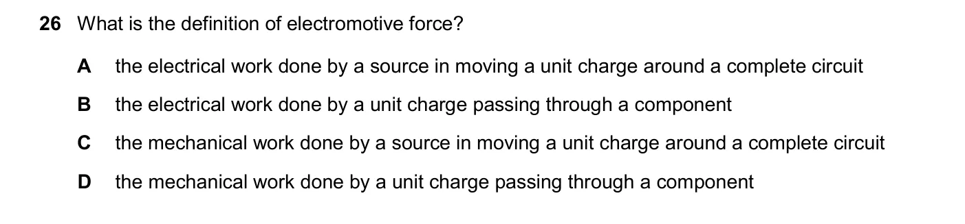 Question 26, November 2025, 0625 Paper 21