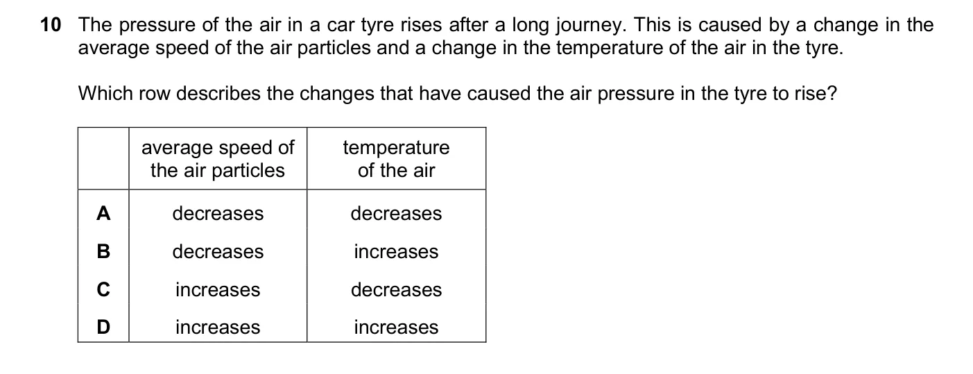 Question 10, November 2025, 0625 Paper 22