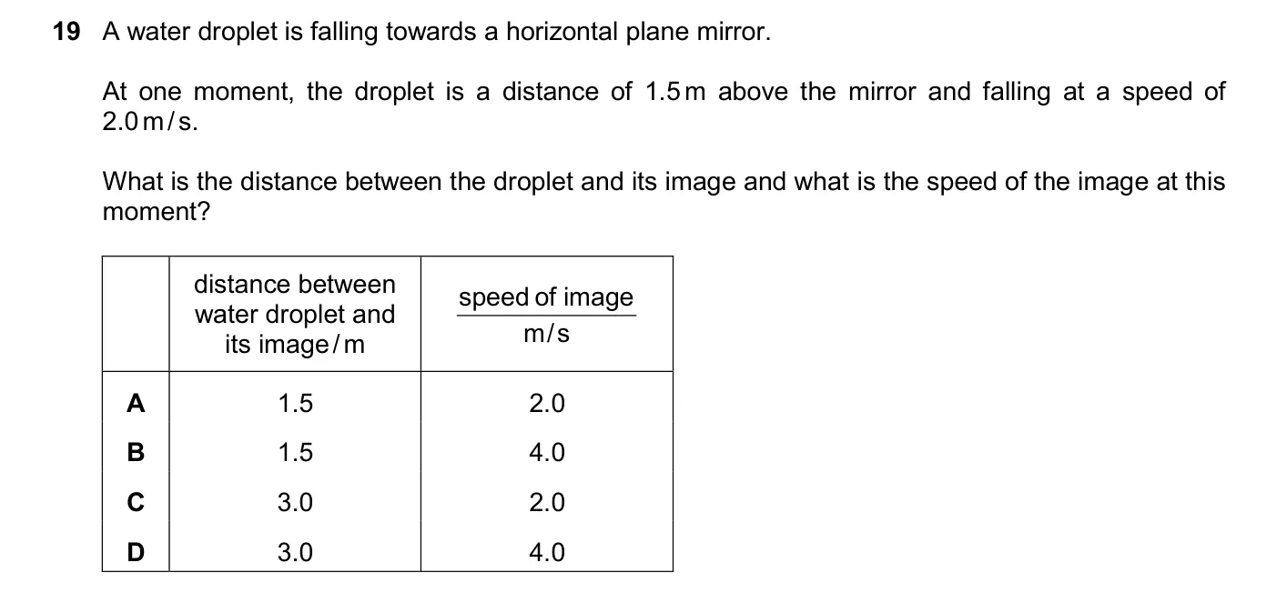 Question 19, November 2025, 0625 Paper 22