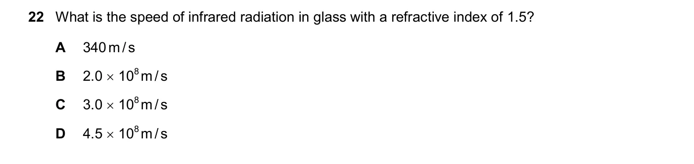 Question 22, November 2025, 0625 Paper 22