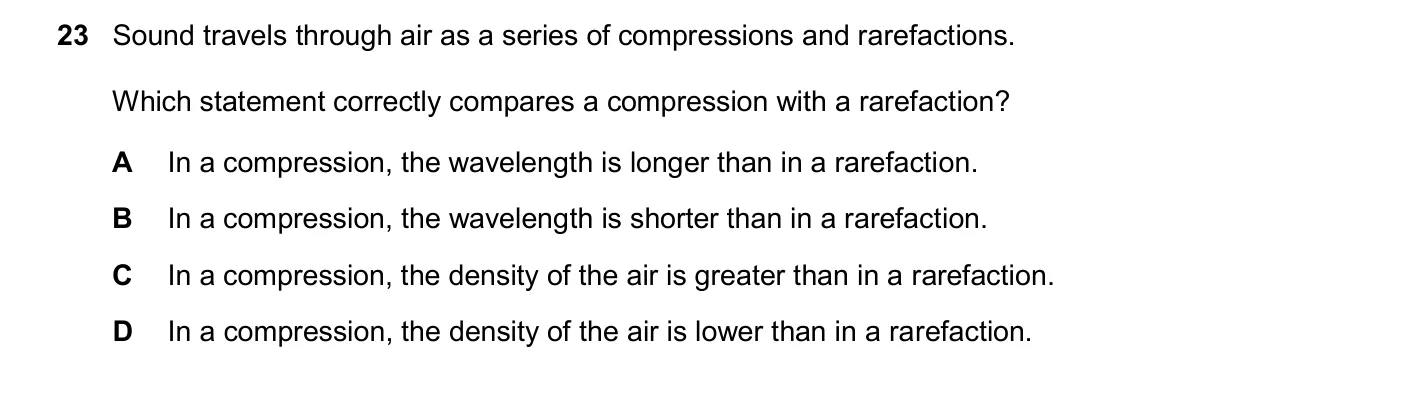 Question 23, November 2025, 0625 Paper 22