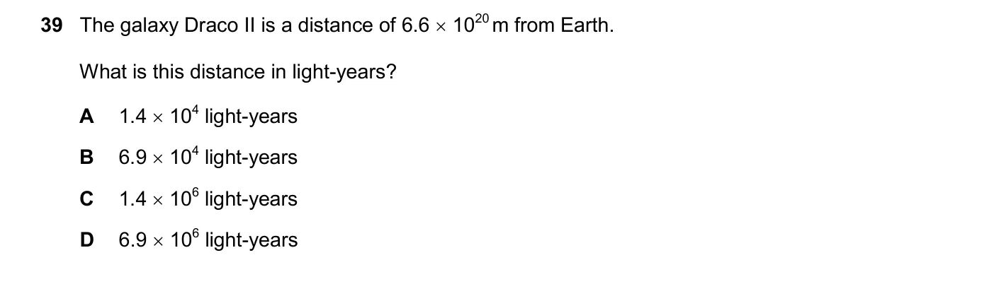 Question 39, November 2025, 0625 Paper 22
