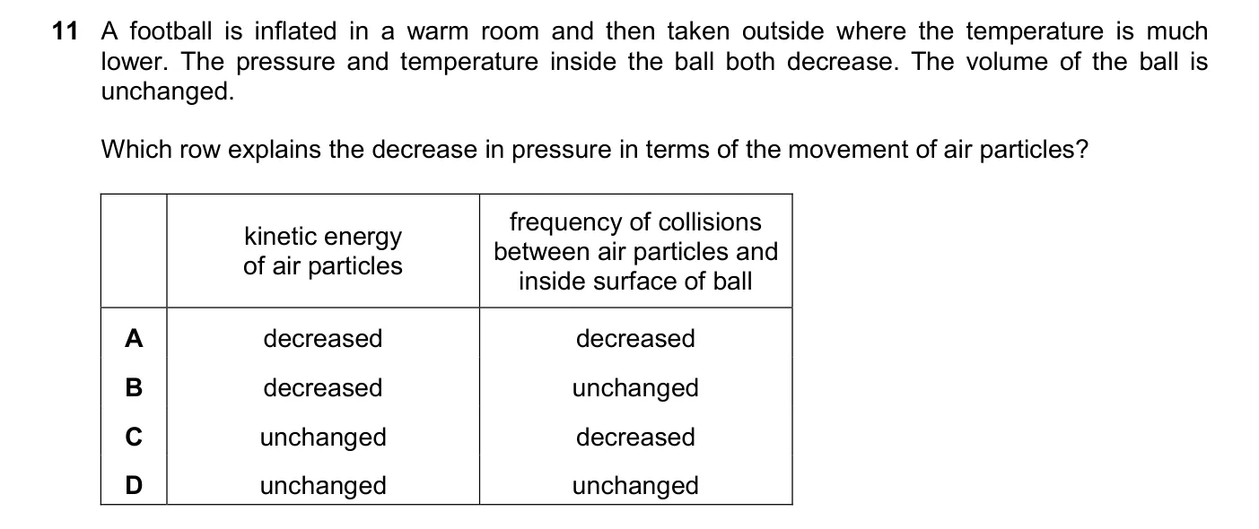 Question 11, November 2025, 0625 Paper 23