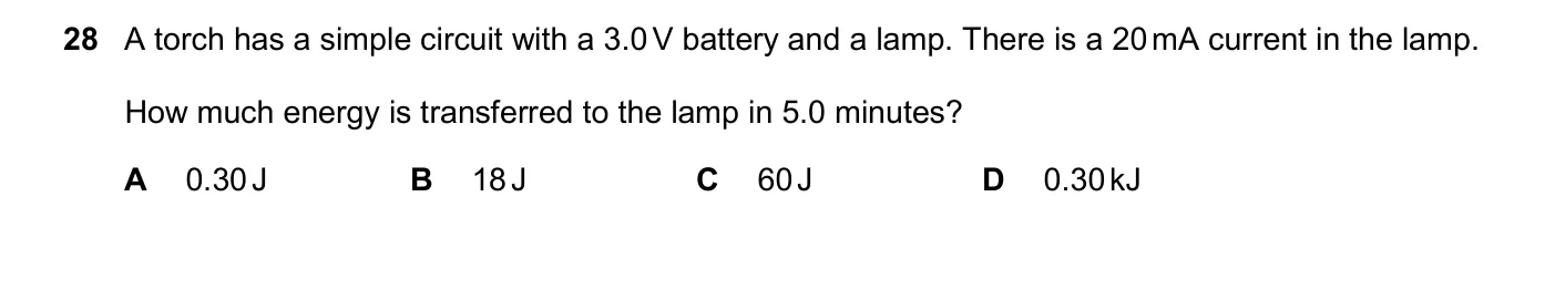 Question 28, November 2025, 0625 Paper 23