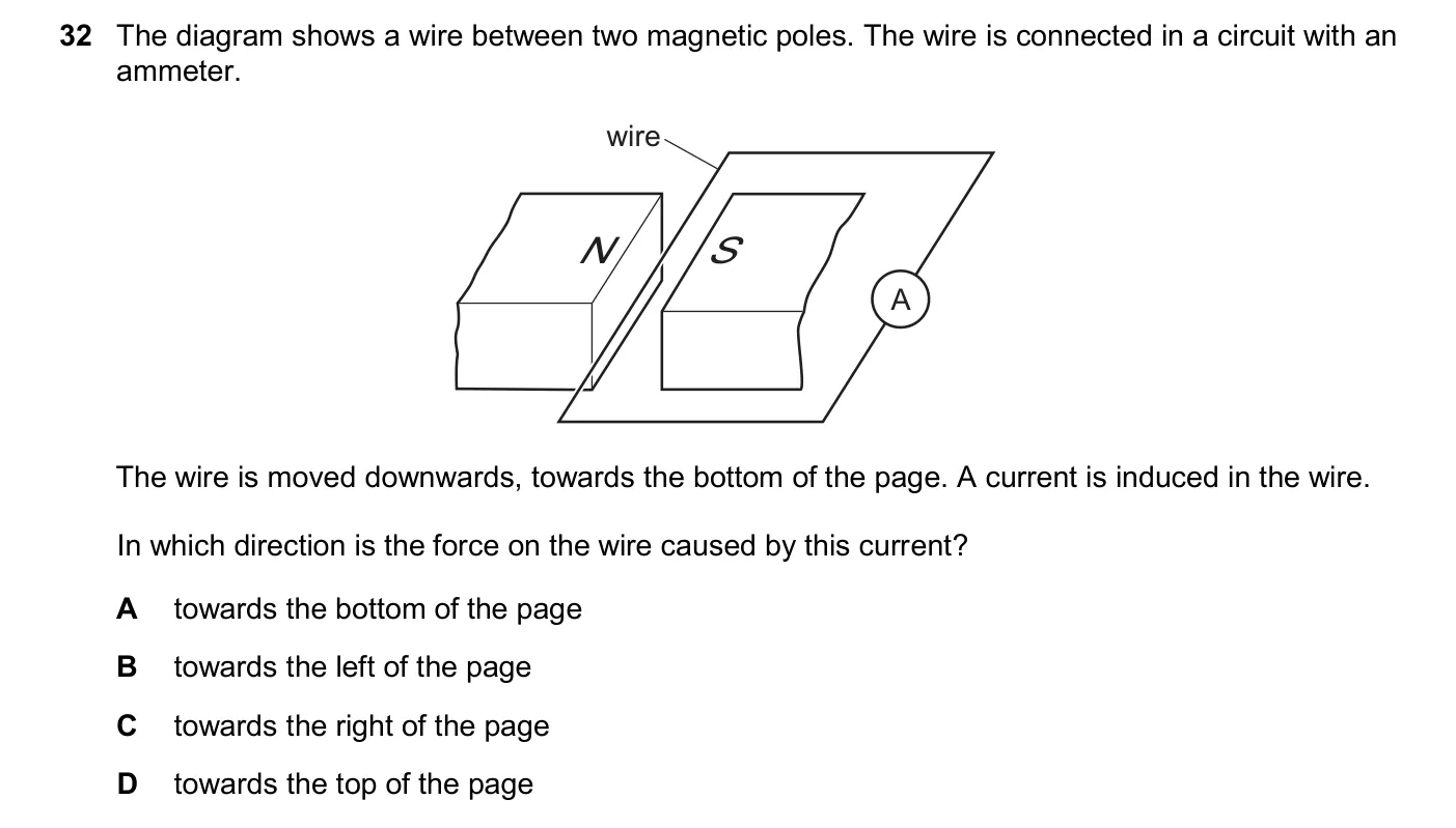 Question 32, November 2025, 0625 Paper 23