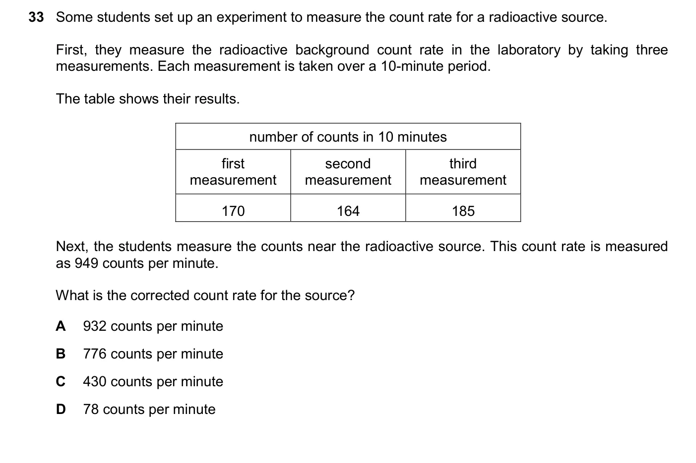 Question 33, November 2025, 0625 Paper 23