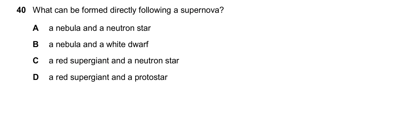 Question 40, November 2025, 0625 Paper 23