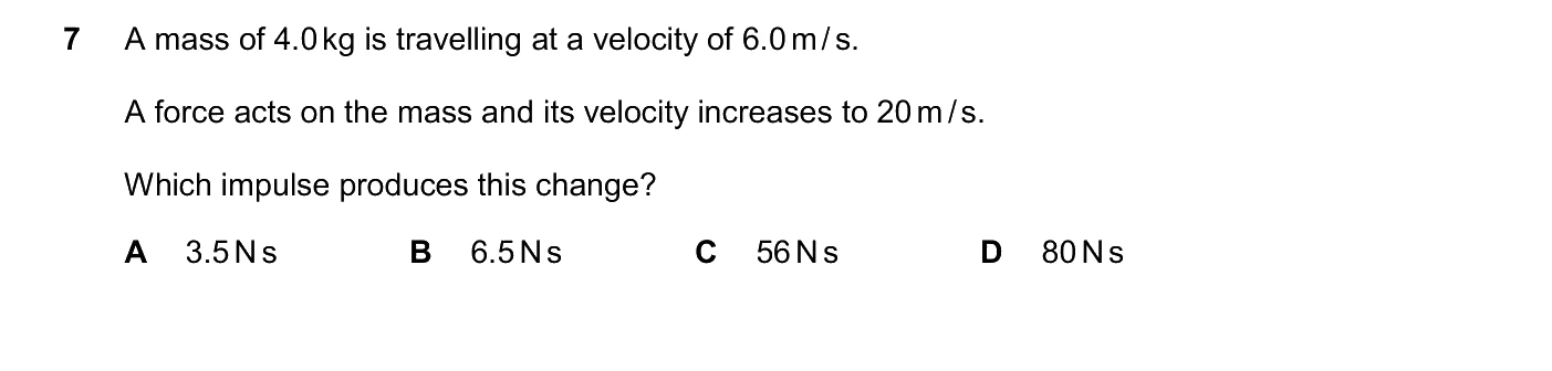 Question 7, June 2026, 0625 Paper 21