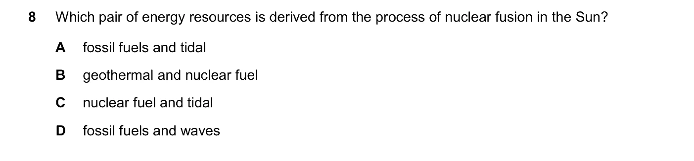 Question 8, June 2026, 0625 Paper 21