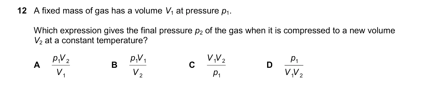 Question 12, June 2026, 0625 Paper 21