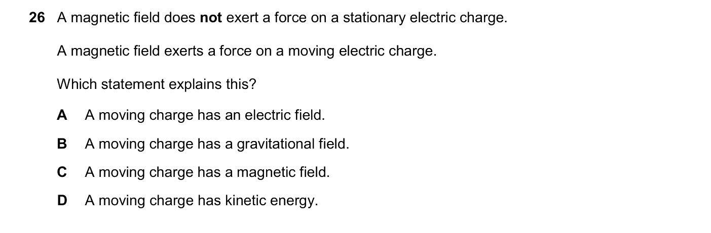 Question 26, June 2026, 0625 Paper 21