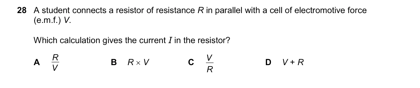 Question 28, June 2026, 0625 Paper 21