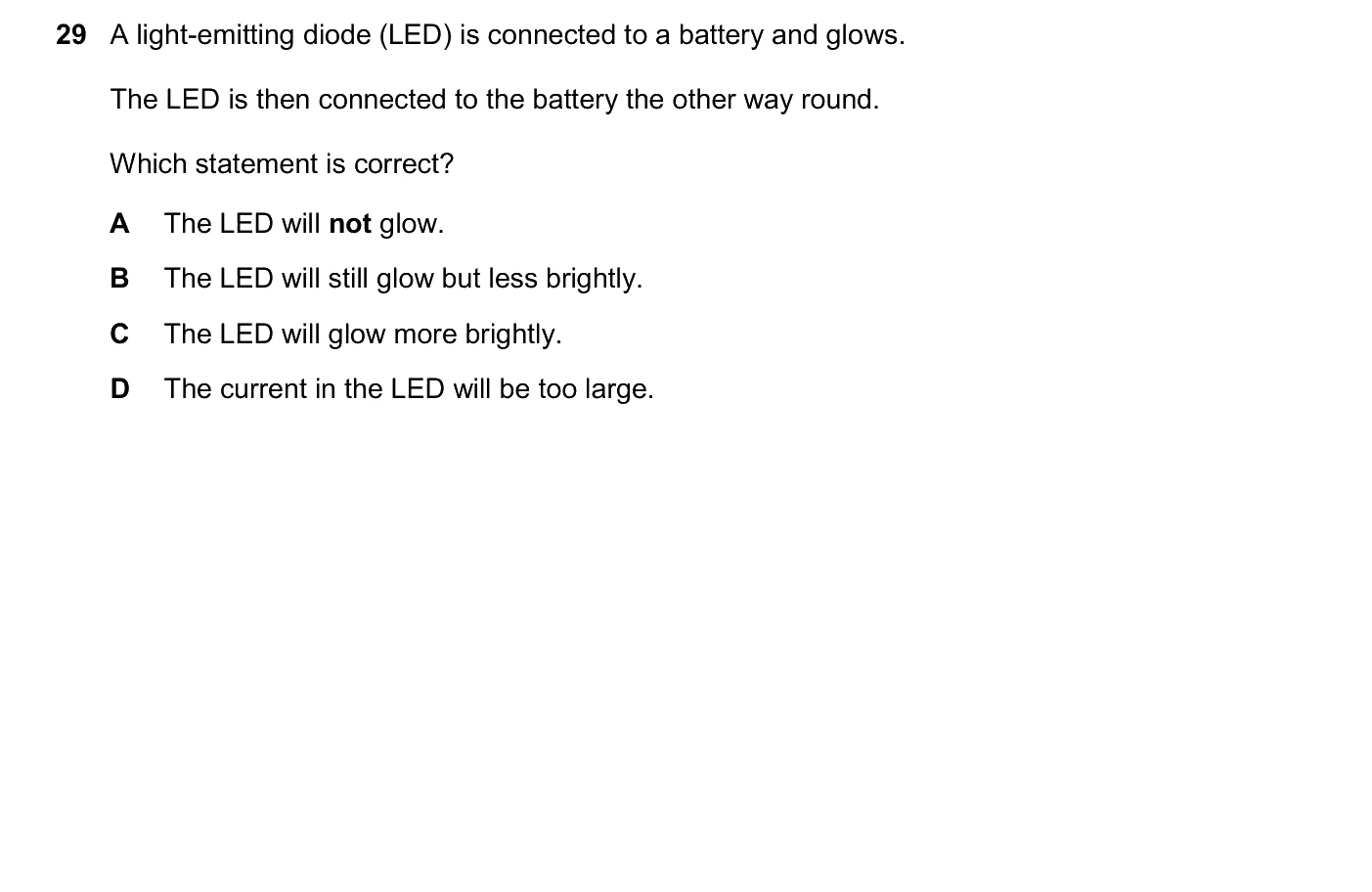 Question 29, June 2026, 0625 Paper 21