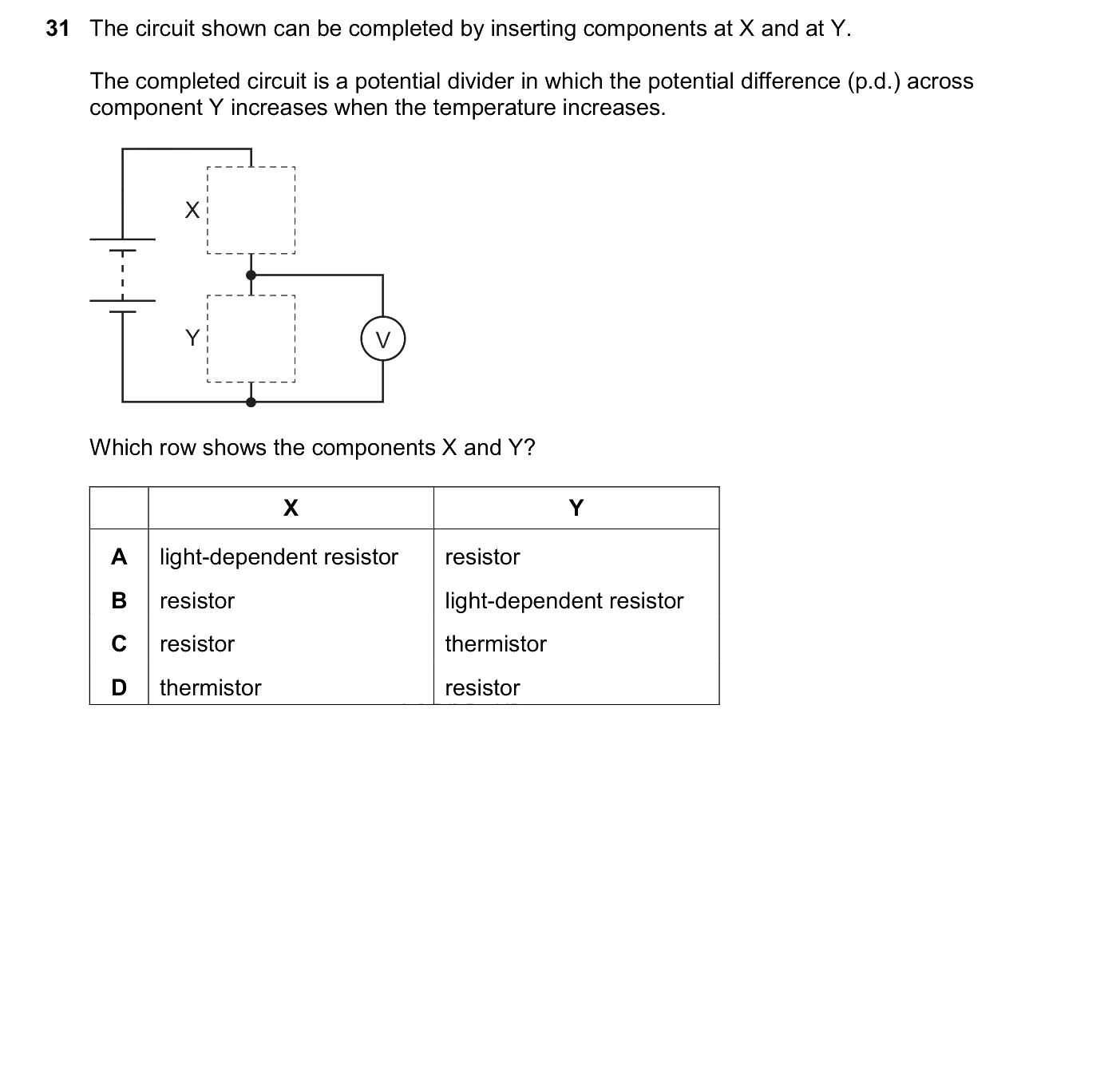 Question 31, June 2026, 0625 Paper 21